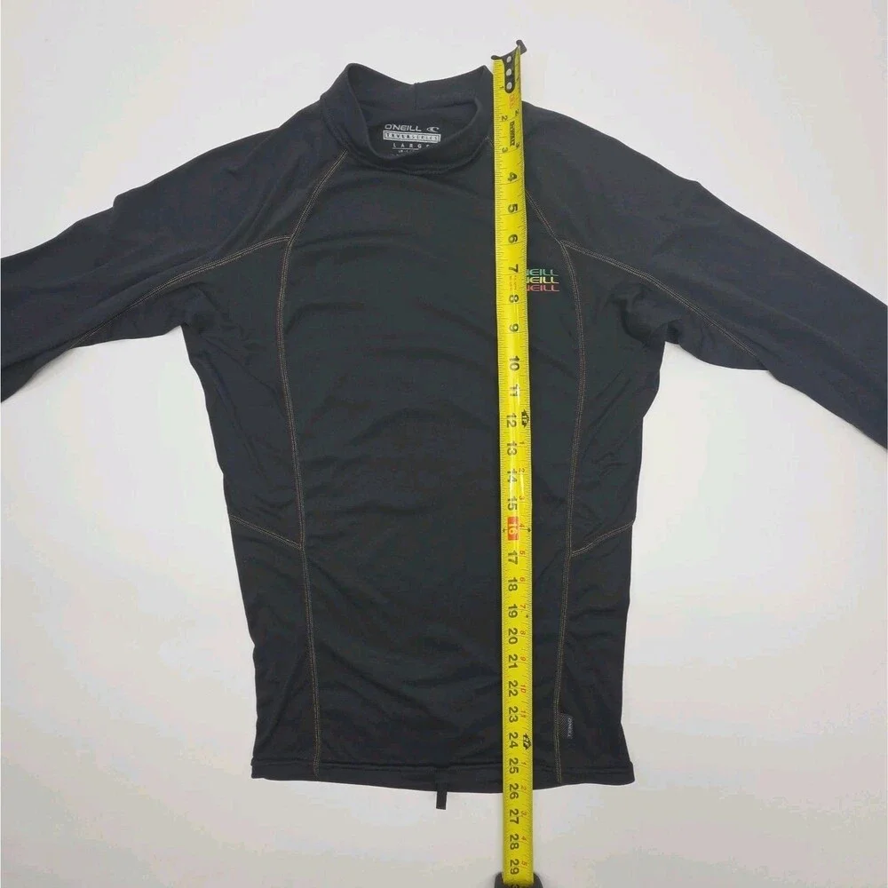 O'Neill Shirt Rash Guard TRVLR Series Men Large UPF 50 Swim Surf Black Long Slv